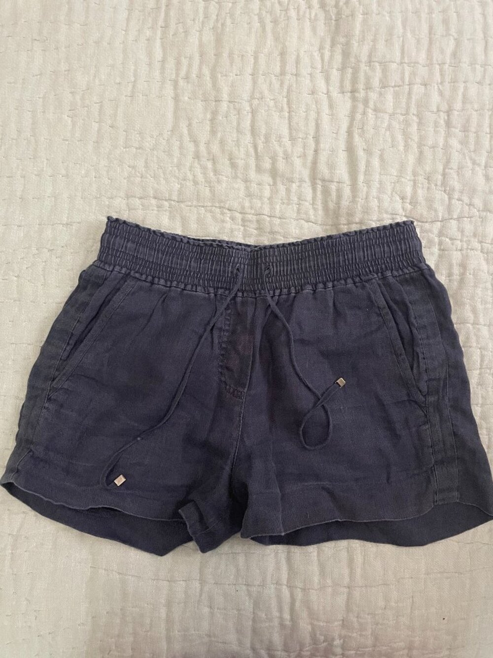 Jcrew Dark Blue Linen shorts (size xs)